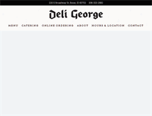 Tablet Screenshot of deligeorge.com